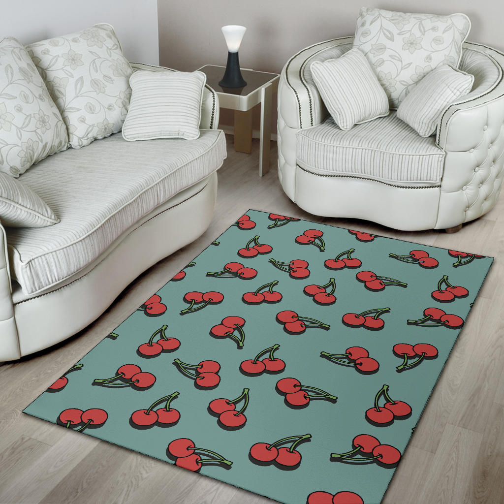 Cherry Pattern Print Design CH03 Area Rugs