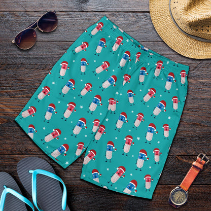 Pill Pattern Print Design A03 Mens Shorts