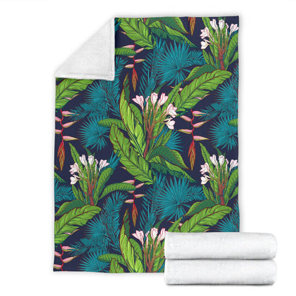 Rainforest Pattern Print Design RF01 Fleece Blanket