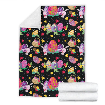 Easter Eggs Pattern Print Design RB06 Fleece Blanket