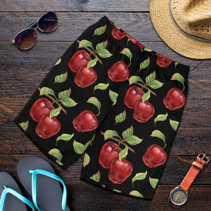 Apple Pattern Print Design AP011 Mens Shorts