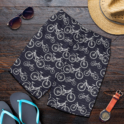 Mountain bike Pattern Print Design 02 Mens Shorts