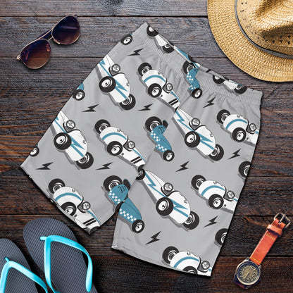Racing Vintage Pattern Print Design A02 Mens Shorts