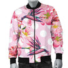 Bird Of Paradise Pattern Print Design BOP011 Men Bomber Jacket