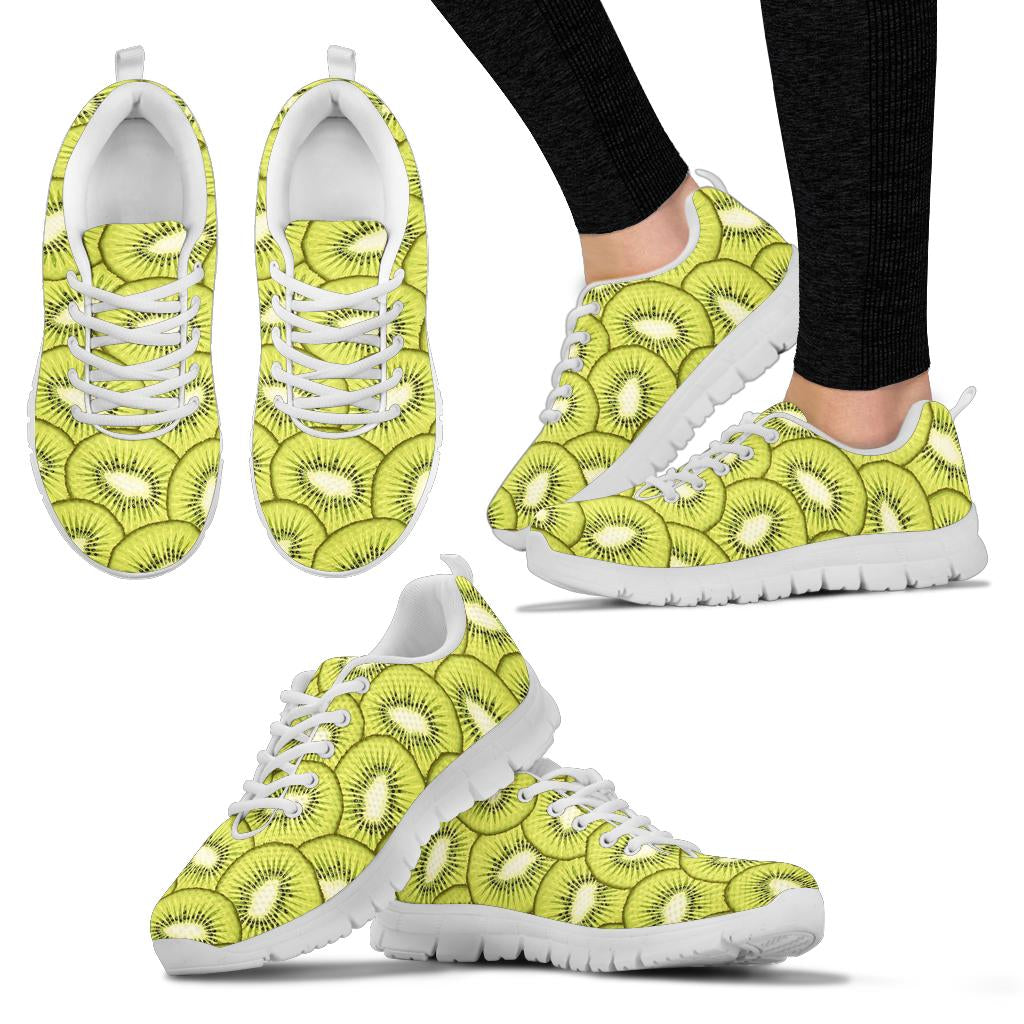 Kiwi Pattern Print Design KW07 Sneakers White Bottom Shoes