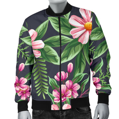 Summer Floral Pattern Print Design SF010 Men Bomber Jacket