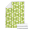 Kiwi Pattern Print Design KW02 Fleece Blanket