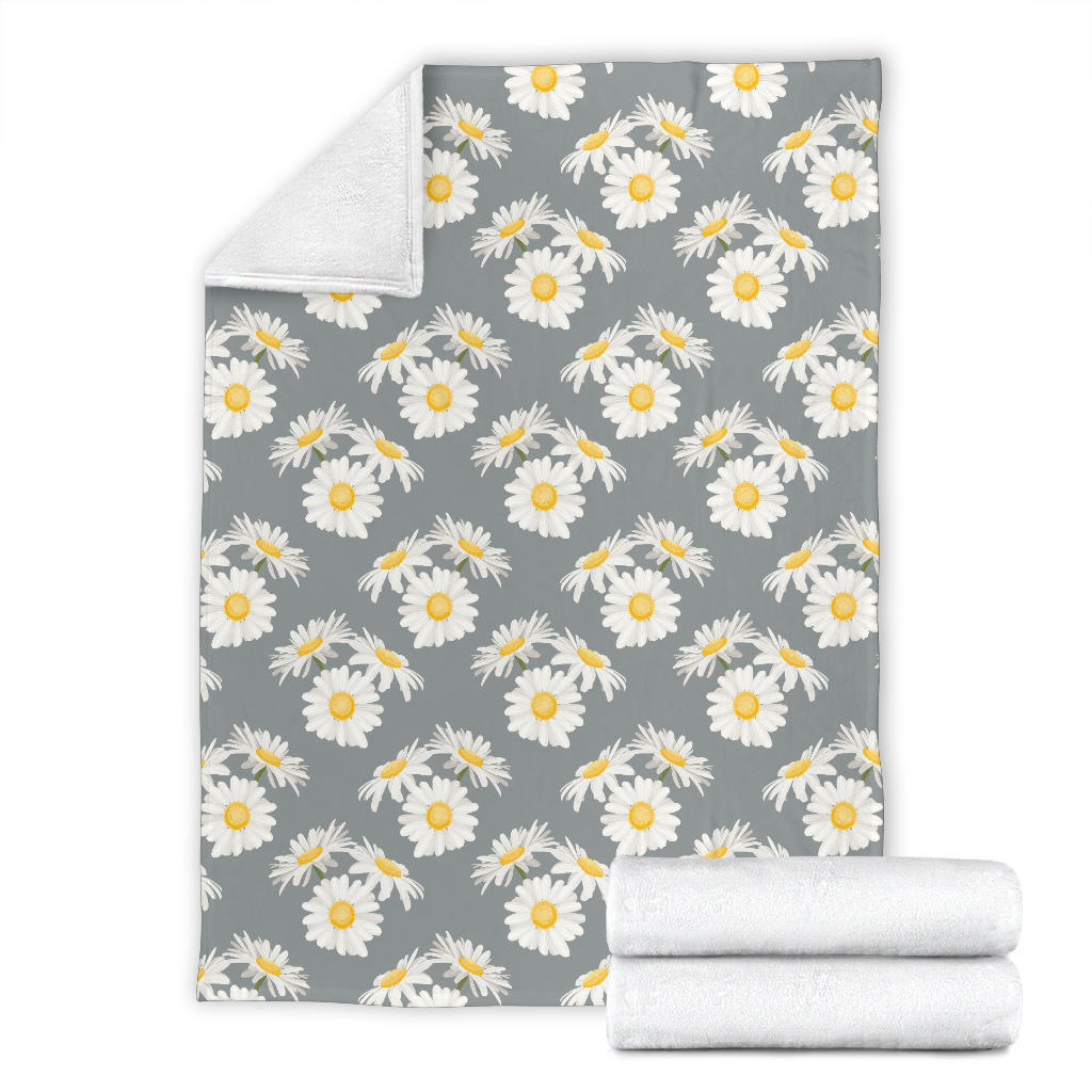 Daisy Pattern Print Design DS09 Fleece Blanket