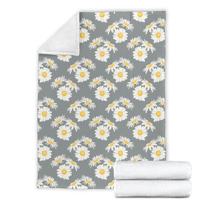 Daisy Pattern Print Design DS09 Fleece Blanket