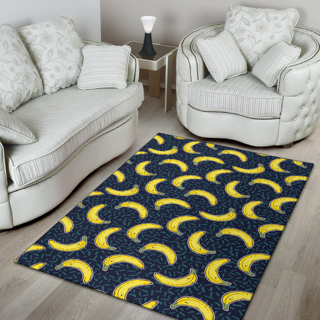 Banana Pattern Print Design BA09 Area Rugs