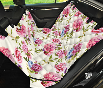 Carnations Pattern Print Design CN02 Rear Dog  Seat Cover
