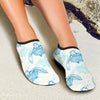 Sea Turtle Pattern Print Design T01 Aqua Water Shoes