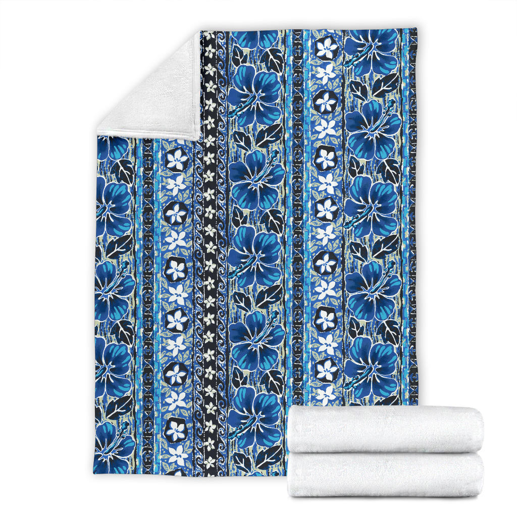 Hawaiian Themed Pattern Print Design H012 Fleece Blanket