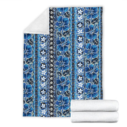Hawaiian Themed Pattern Print Design H012 Fleece Blanket