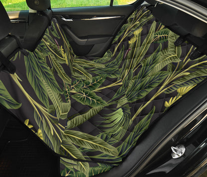 Banana Leaf Pattern Print Design BL04 Rear Dog  Seat Cover