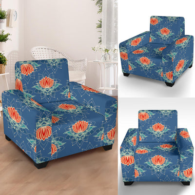 lotus Boho Pattern Print Design LO07 Armchair Slipcover