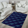 Sea Turtle Pattern Print Design T04 Area Rugs