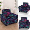 Tribal aztec Dark Multicolor Armchair Slipcover