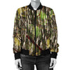 Camouflage Realtree Pattern Print Design 02 Women's Bomber Jacket