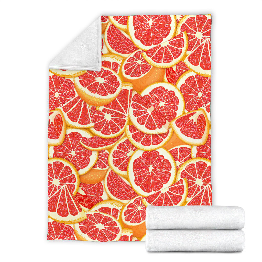 Grapefruit Pattern Print Design GF02 Fleece Blanket