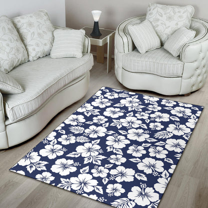 Hibiscus Pattern Print Design HB012 Area Rugs
