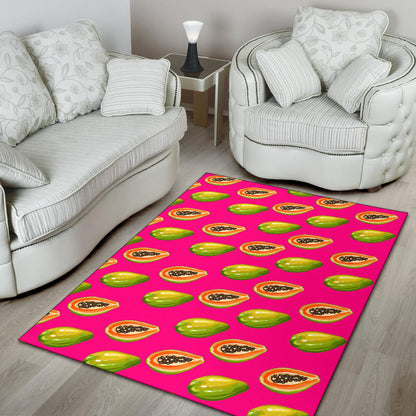 Papaya Pattern Print Design PP02 Area Rugs