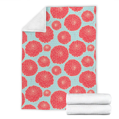 Marigold Pattern Print Design MR03 Fleece Blanket
