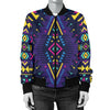 Aztec Pattern Print Design 07 Women's Bomber Jacket