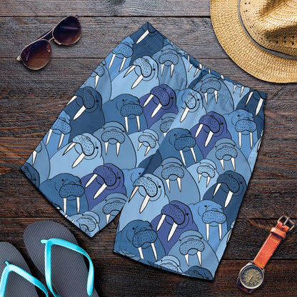 Walrus Pattern Print Design 01 Mens Shorts