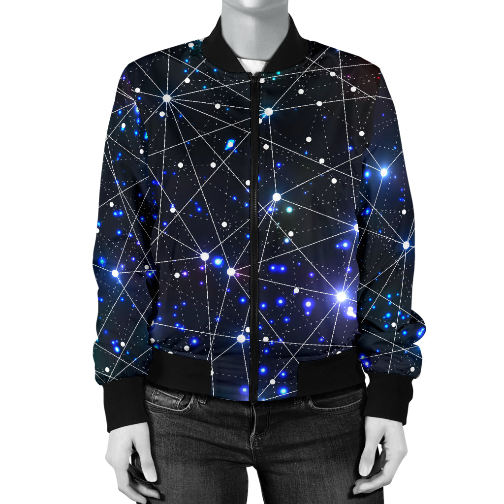 Cosmic Pattern Print Design 01 Women's Bomber Jacket