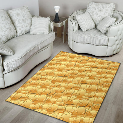 Dollar Pattern Print Design DO03 Area Rugs