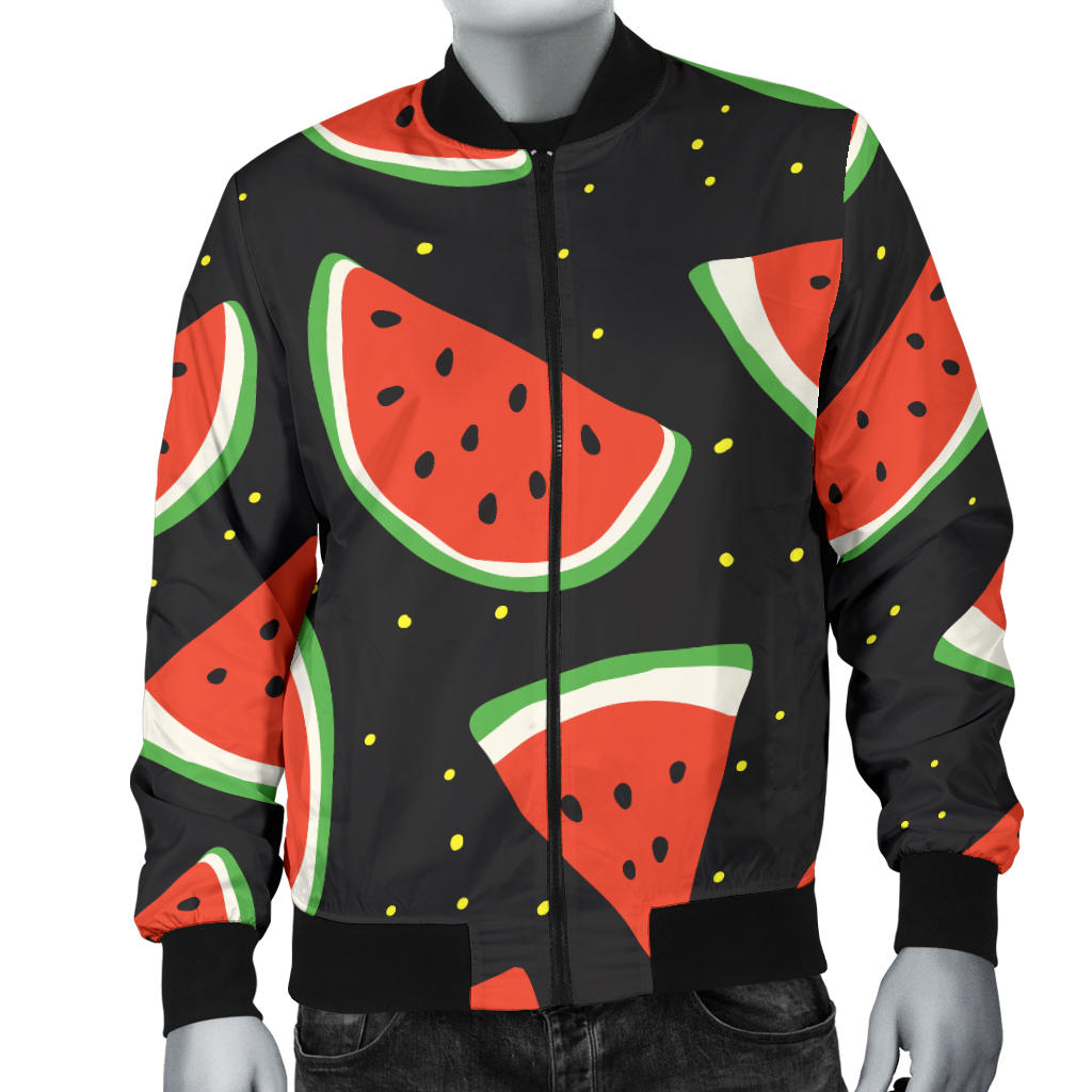Watermelon Pattern Print Design WM09 Men Bomber Jacket