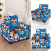 Sugar Skull Rose Pattern Armchair Slipcover