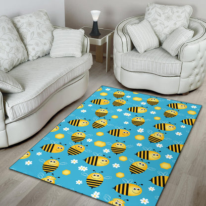 Bee Pattern Print Design BEE06 Area Rugs