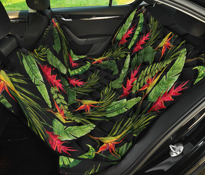 Bird Of Paradise Pattern Print Design BOP010 Rear Dog  Seat Cover