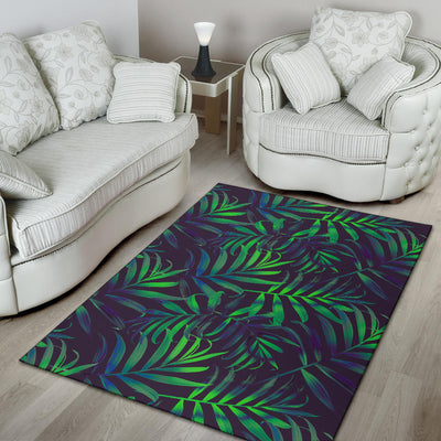 Palm Leaves Pattern Print Design PL01 Area Rugs