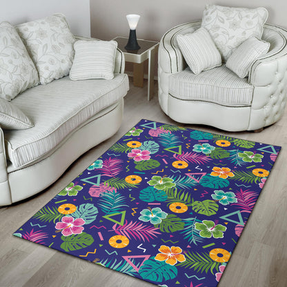 Hawaiian Themed Pattern Print Design H014 Area Rugs