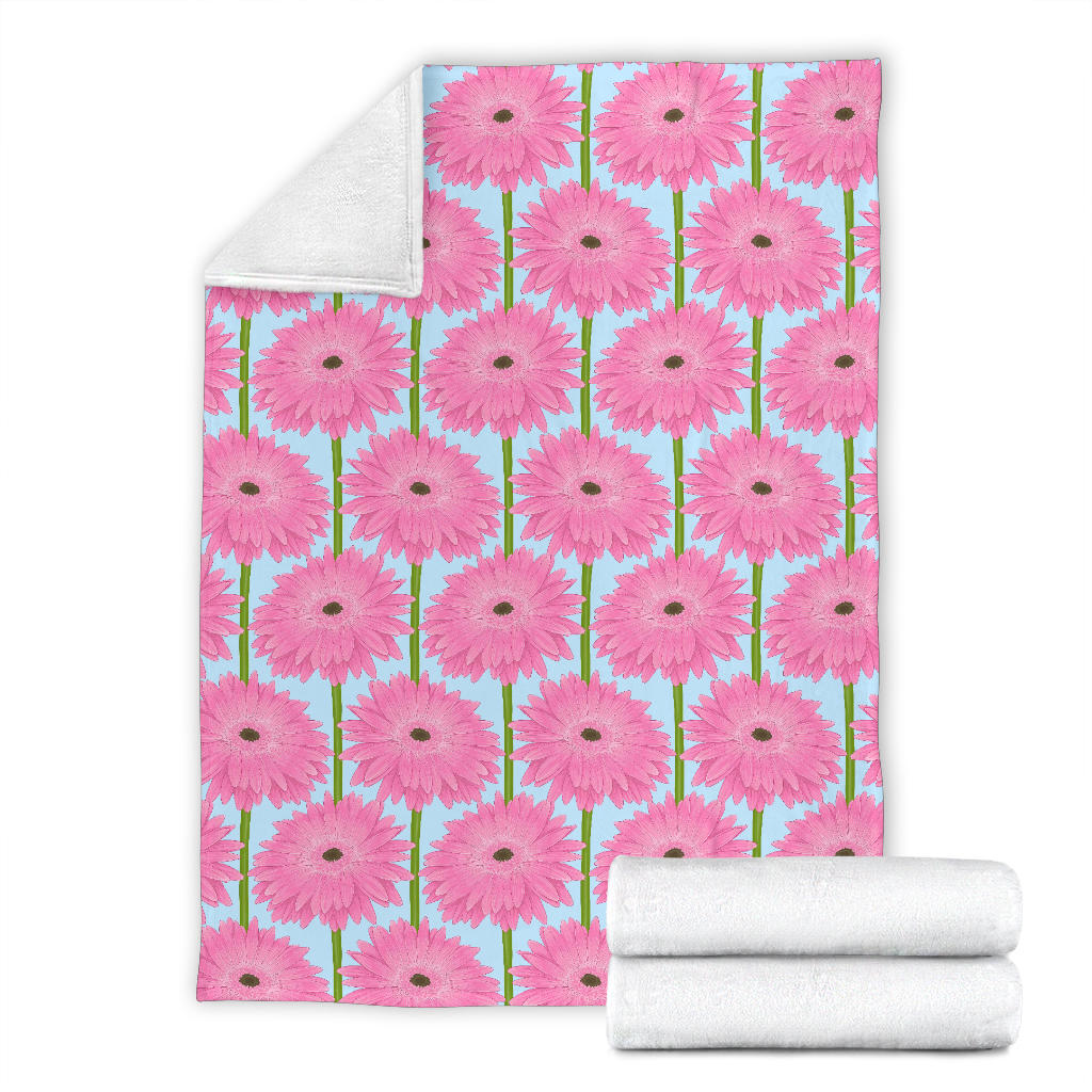 Gerberas Pattern Print Design GB01 Fleece Blanket