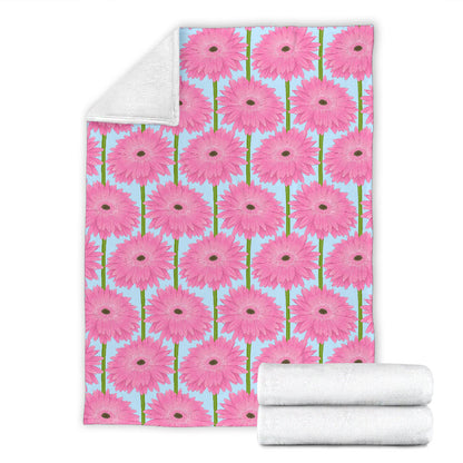 Gerberas Pattern Print Design GB01 Fleece Blanket