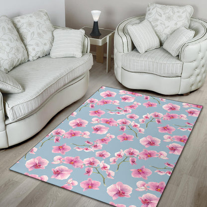 Orchid Pink Pattern Print Design OR01 Area Rugs