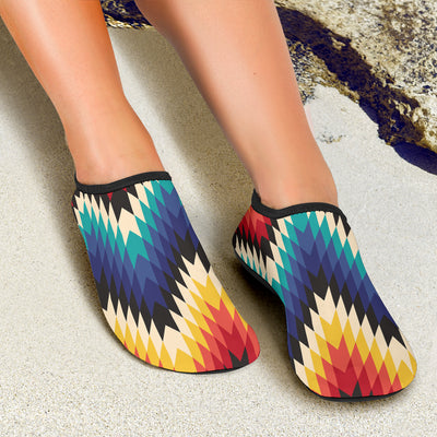 Tribal Aztec Aqua Water Shoes