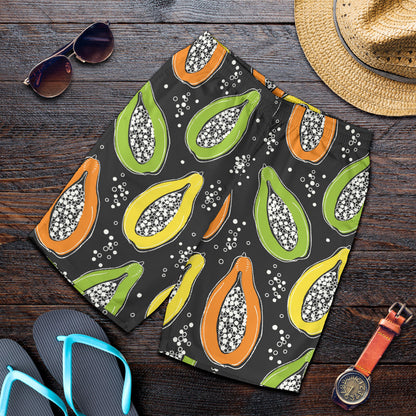 Papaya Pattern Print Design PP05 Mens Shorts
