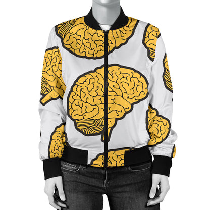 Psychology Pattern Print Design A01 Women's Bomber Jacket