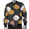 Daisy Pattern Print Design DS04 Men Bomber Jacket