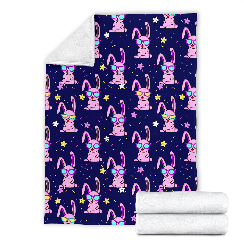 Rabbit Baby Pattern Print Design RB015 Fleece Blanket