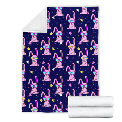 Rabbit Baby Pattern Print Design RB015 Fleece Blanket