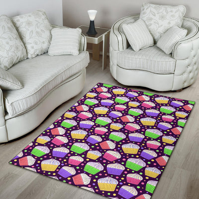 Cupcake Pattern Print Design CP07 Area Rugs