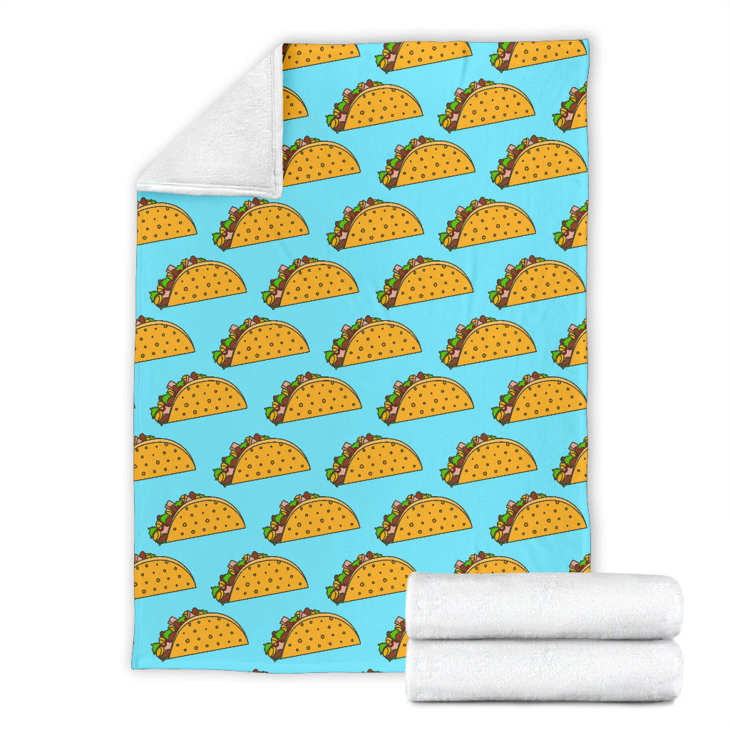 Taco Pattern Print Design TC03 Fleece Blanket