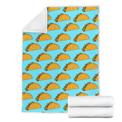 Taco Pattern Print Design TC03 Fleece Blanket
