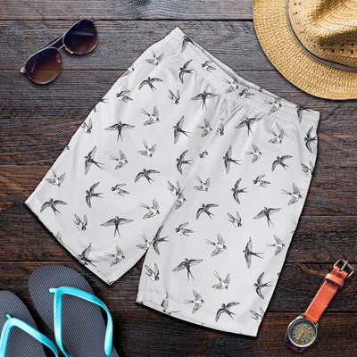 Swallow Bird Pattern Print Design 04 Mens Shorts